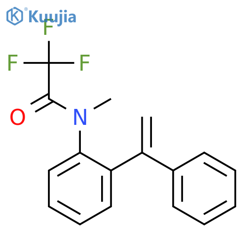 Acetamide, 2,2,2-trifluoro-N-methyl-N-[2-(1-phenylethenyl)phenyl]- structure