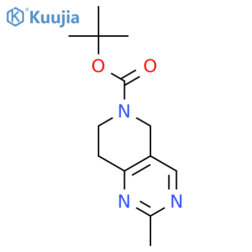 tert-Butyl 2-methyl-7,8-dihydropyrido[4,3-d]pyrimidine-6(5H)-carboxylate structure