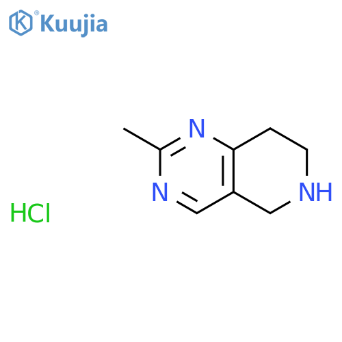 2-methyl-5,6,7,8-tetrahydro-pyrido4,3-dpyrimidine hydrochloride structure