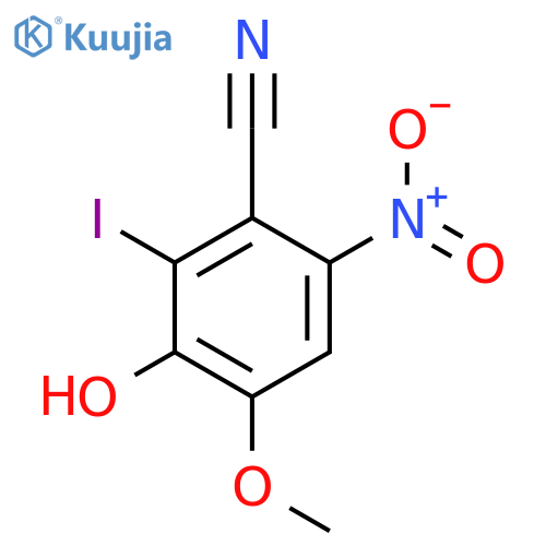 Benzonitrile, 3-hydroxy-2-iodo-4-methoxy-6-nitro- structure