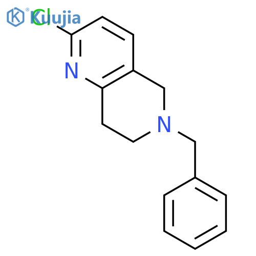 6-Benzyl-2-chloro-5,6,7,8-tetrahydro-1,6-naphthyridine structure