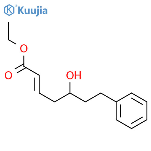 2-Heptenoic acid, 5-hydroxy-7-phenyl-, ethyl ester, (2E)- structure