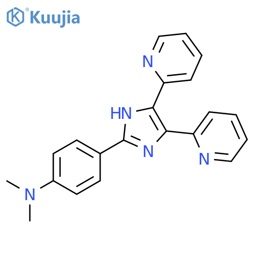 Benzenamine, 4-(4,5-di-2-pyridinyl-1H-imidazol-2-yl)-N,N-dimethyl- structure