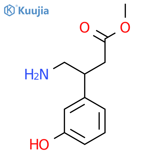 methyl 4-amino-3-(3-hydroxyphenyl)butanoate structure