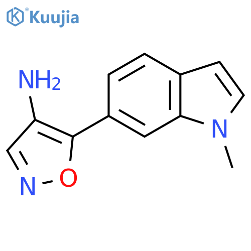 5-(1-methyl-1H-indol-6-yl)-1,2-oxazol-4-amine structure