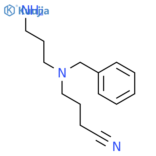 Butanenitrile, 4-[(3-aminopropyl)(phenylmethyl)amino]- structure
