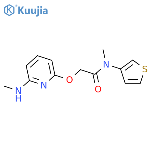 Acetamide, N-methyl-2-[[6-(methylamino)-2-pyridinyl]oxy]-N-3-thienyl- structure