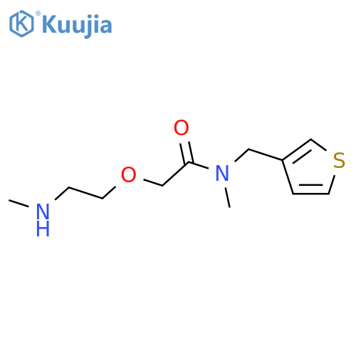 Acetamide, N-methyl-2-[2-(methylamino)ethoxy]-N-(3-thienylmethyl)- structure