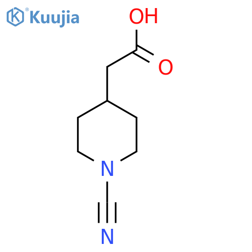 2-(1-cyanopiperidin-4-yl)acetic acid structure