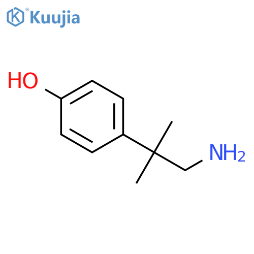 4-(1-amino-2-methylpropan-2-yl)phenol structure