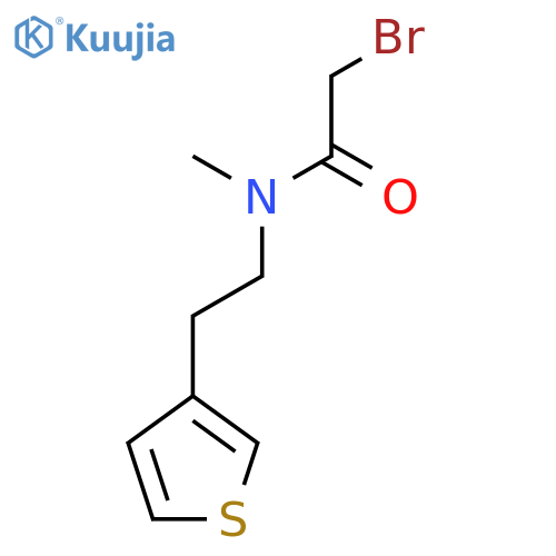 Acetamide, 2-bromo-N-methyl-N-[2-(3-thienyl)ethyl]- structure
