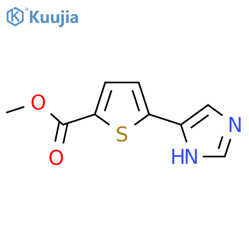 methyl 5-(1H-imidazol-4-yl)thiophene-2-carboxylate structure