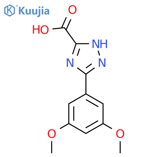 5-(3,5-dimethoxyphenyl)-4H-1,2,4-triazole-3-carboxylic acid structure