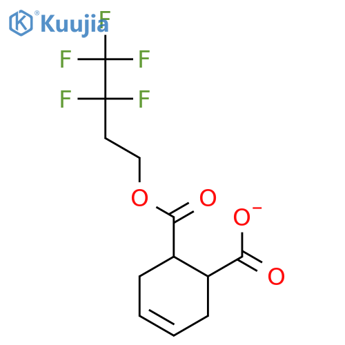 4-Cyclohexene-1,2-dicarboxylic acid, 3,3,4,4,4-pentafluorobutyl ester structure