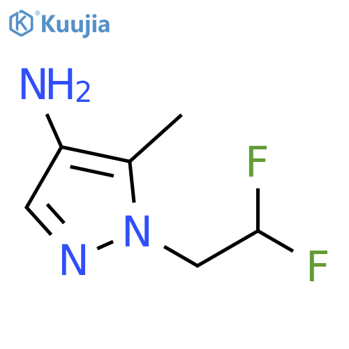 1-(2,2-difluoroethyl)-5-methyl-1H-pyrazol-4-amine structure