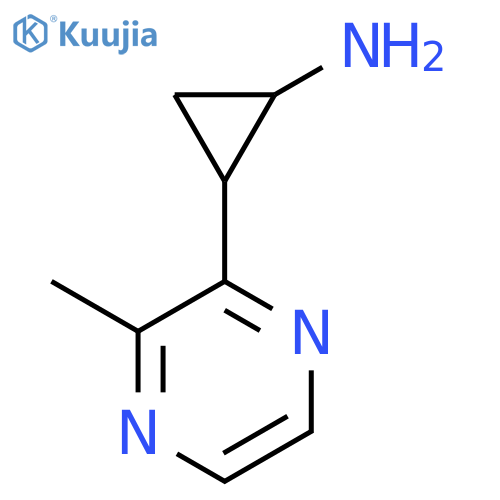 2-(3-methylpyrazin-2-yl)cyclopropan-1-amine structure