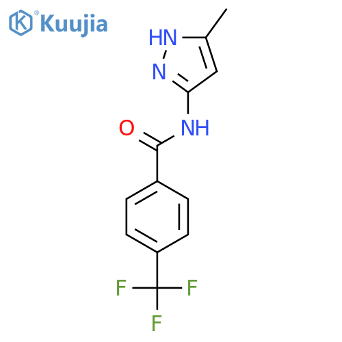 Benzamide, N-(5-methyl-1H-pyrazol-3-yl)-4-(trifluoromethyl)- structure