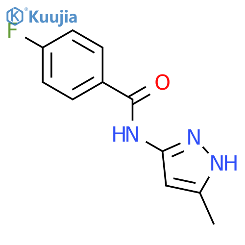 Benzamide, 4-fluoro-N-(5-methyl-1H-pyrazol-3-yl)- structure
