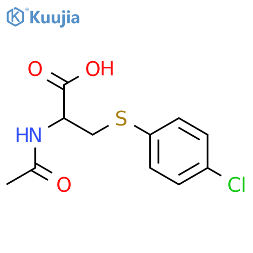 2-(Acetylamino)-3-(4-chlorophenyl)sulfanylpropanoic Acid structure