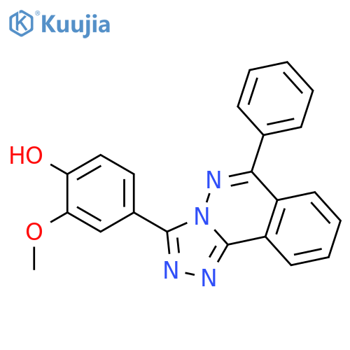 Phenol, 2-methoxy-4-(6-phenyl-1,2,4-triazolo[3,4-a]phthalazin-3-yl)- structure