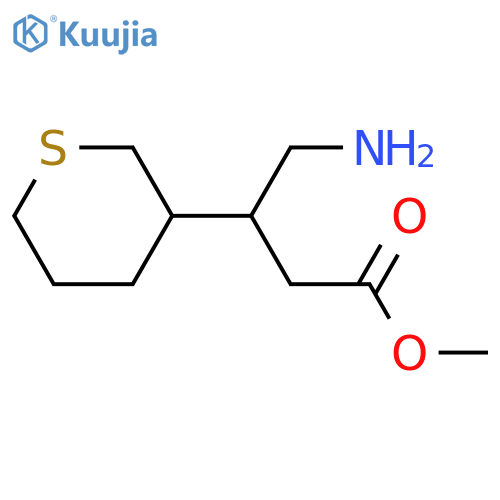 methyl 4-amino-3-(thian-3-yl)butanoate structure