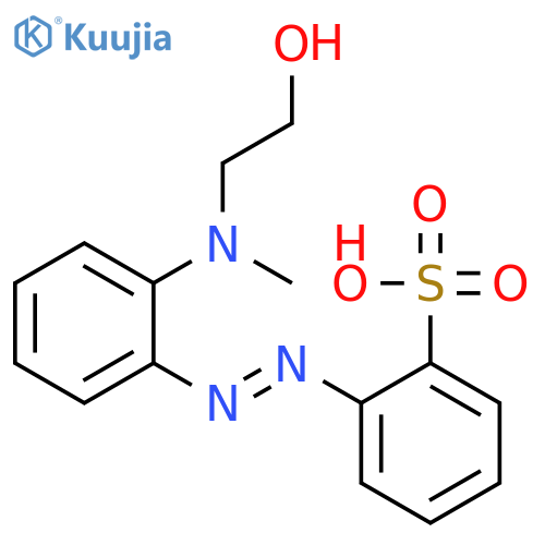 Benzenesulfonic acid, [[[(2-hydroxyethyl)methylamino]phenyl]azo]- structure