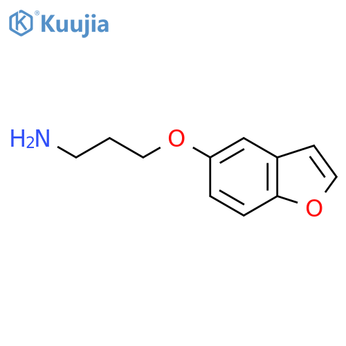 3-(1-benzofuran-5-yloxy)propan-1-amine structure