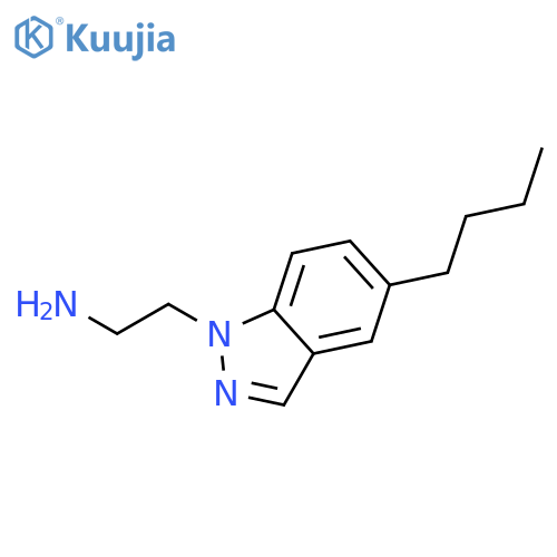 1H-Indazole-1-ethanamine, 5-butyl- structure