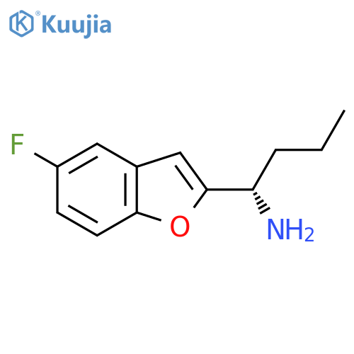 (1S)-1-(5-fluoro-1-benzofuran-2-yl)butan-1-amine structure