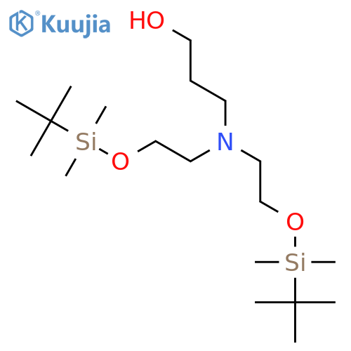 1-Propanol, 3-[bis[2-[[(1,1-dimethylethyl)dimethylsilyl]oxy]ethyl]amino]- structure