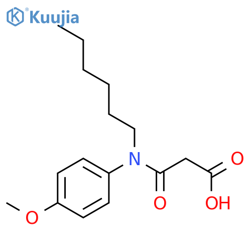 Propanoic acid, 3-[hexyl(4-methoxyphenyl)amino]-3-oxo- structure