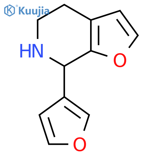 7-(furan-3-yl)-4H,5H,6H,7H-furo2,3-cpyridine structure