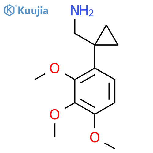 1-(2,3,4-trimethoxyphenyl)cyclopropylmethanamine structure