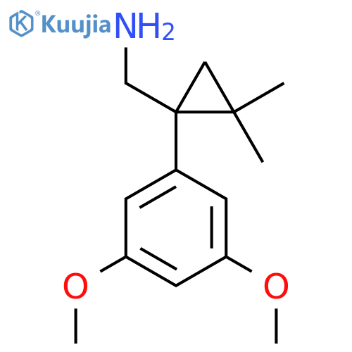 1-(3,5-dimethoxyphenyl)-2,2-dimethylcyclopropylmethanamine structure