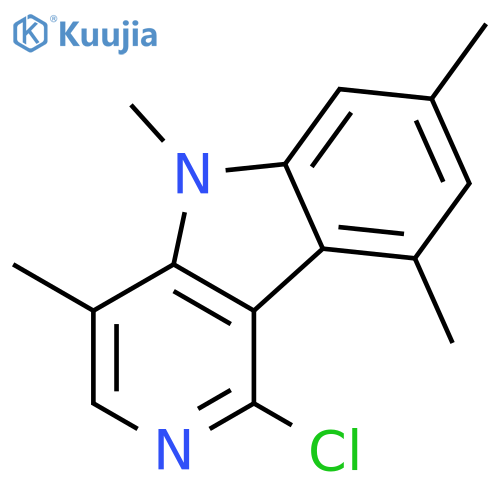 5H-Pyrido[4,3-b]indole, 1-chloro-4,5,7,9-tetramethyl- structure