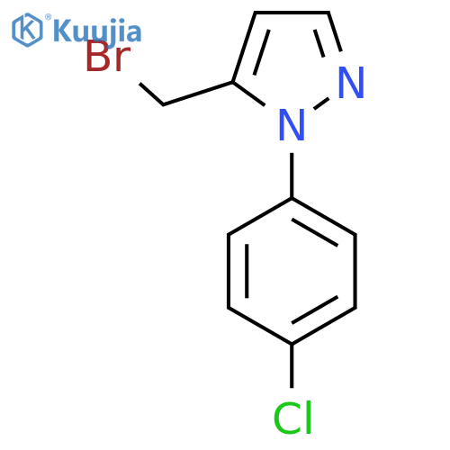5-(bromomethyl)-1-(4-chlorophenyl)-1H-pyrazole structure