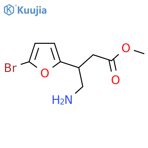 Methyl 4-amino-3-(5-bromofuran-2-yl)butanoate structure