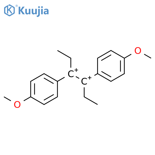 1,2-Ethanediylium, 1,2-diethyl-1,2-bis(4-methoxyphenyl)- structure