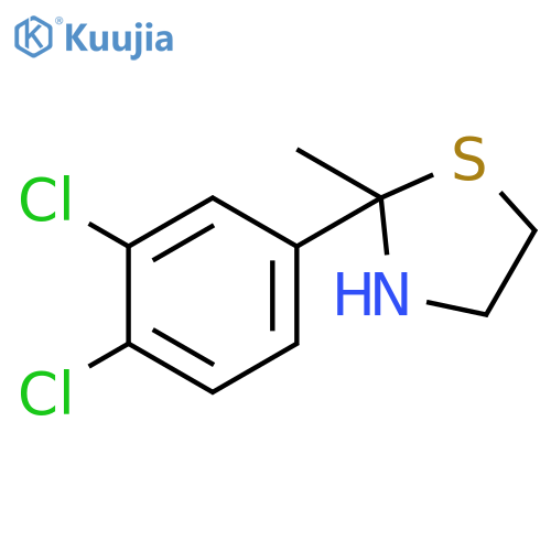 Thiazolidine, 2-(3,4-dichlorophenyl)-2-methyl- structure