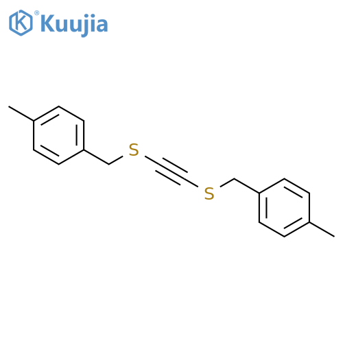 Benzene, 1,1'-[1,2-ethynediylbis(thiomethylene)]bis[4-methyl- structure