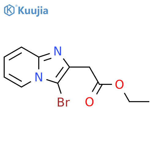 ethyl 2-{3-bromoimidazo1,2-apyridin-2-yl}acetate structure