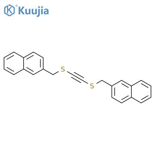 Naphthalene, 2,2'-[1,2-ethynediylbis(thiomethylene)]bis- structure