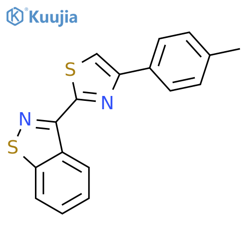 1,2-Benzisothiazole, 3-[4-(4-methylphenyl)-2-thiazolyl]- structure