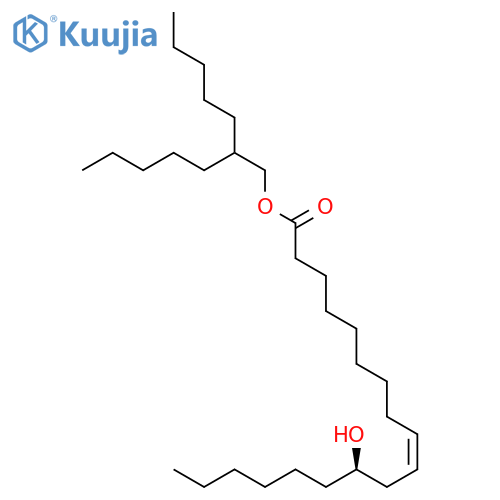 9-Octadecenoic acid, 12-hydroxy-, 2-pentylheptyl ester, (9Z,12R)- structure