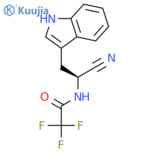 Acetamide, N-[(1S)-1-cyano-2-(1H-indol-3-yl)ethyl]-2,2,2-trifluoro- structure