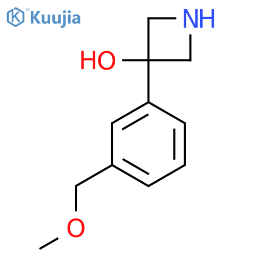 3-3-(methoxymethyl)phenylazetidin-3-ol structure