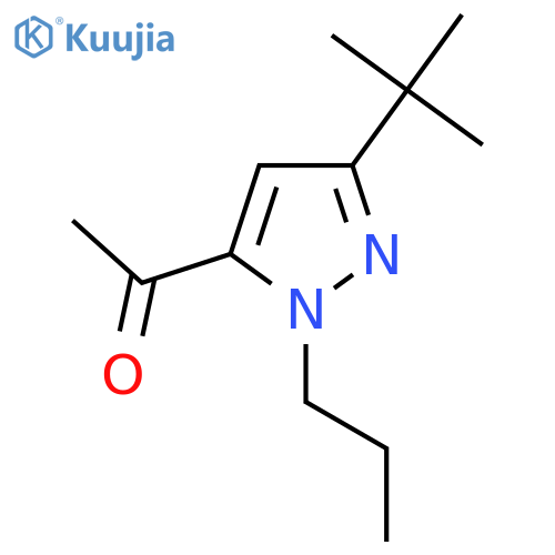 1-(3-tert-butyl-1-propyl-1H-pyrazol-5-yl)ethan-1-one structure