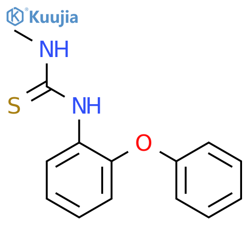 Thiourea, N-methyl-N'-(2-phenoxyphenyl)- structure