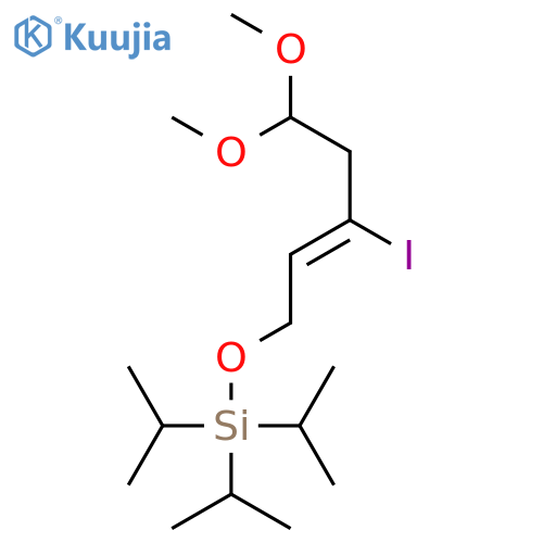 Silane, [[(2Z)-3-iodo-5,5-dimethoxy-2-pentenyl]oxy]tris(1-methylethyl)- structure