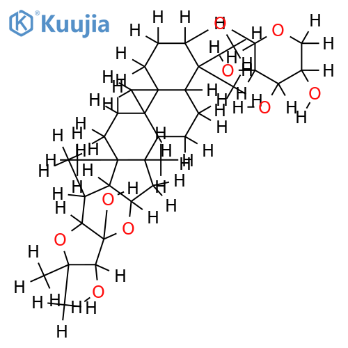 (3beta,16beta,22R,23R,24R)-16,23:22,25-diepoxy-23,24-dihydroxy-9,19-cyclolanostan-3-yl beta-D-xylopyranoside structure